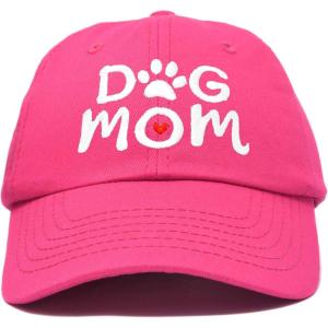 imageDALIX Dog Mom Baseball Cap Womens Hats Dad HatHot Pink