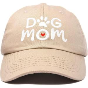 imageDALIX Dog Mom Baseball Cap Womens Hats Dad HatKhaki