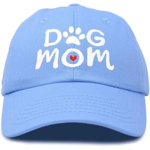 imageDALIX Dog Mom Baseball Cap Womens Hats Dad HatLight Blue