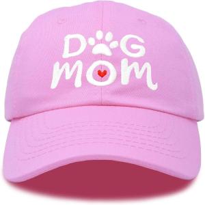 imageDALIX Dog Mom Baseball Cap Womens Hats Dad HatLight Pink