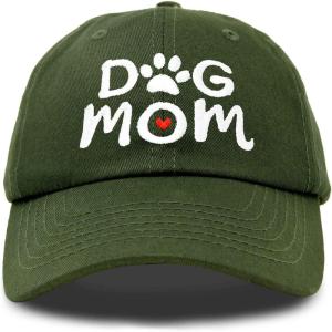 imageDALIX Dog Mom Baseball Cap Womens Hats Dad HatOlive