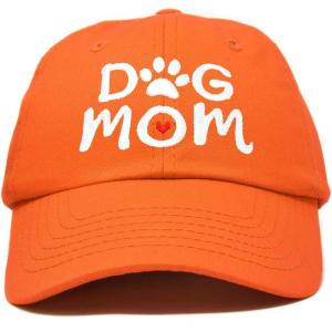 imageDALIX Dog Mom Baseball Cap Womens Hats Dad HatOrange