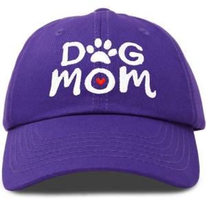 imageDALIX Dog Mom Baseball Cap Womens Hats Dad HatPurple