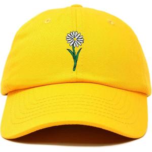 imageDALIX Embroidered Daisy Dad Cap Cotton Baseball Hat WomenGold