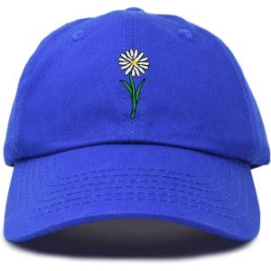 imageDALIX Embroidered Daisy Dad Cap Cotton Baseball Hat WomenRoyal Blue