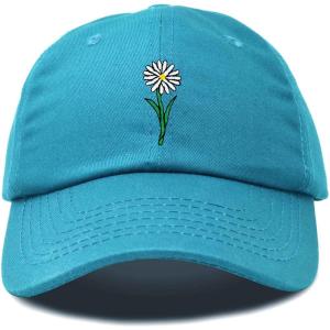 imageDALIX Embroidered Daisy Dad Cap Cotton Baseball Hat WomenTeal