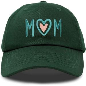 imageDALIX Embroidered Heart Mom Cotton Dad Hat Women GiftDark Green