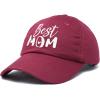 imageDALIX Best Mom Baseball Cap Womens Dad Hats Adjustable Mothers Day HatMaroon
