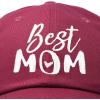 imageDALIX Best Mom Baseball Cap Womens Dad Hats Adjustable Mothers Day HatMaroon