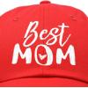imageDALIX Best Mom Baseball Cap Womens Dad Hats Adjustable Mothers Day HatRed