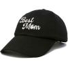 imageDALIX Embroidered Best Mom Daisy Cotton Dad Hat Women GiftBlack