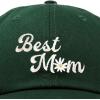 imageDALIX Embroidered Best Mom Daisy Cotton Dad Hat Women GiftDark Green