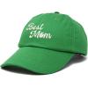 imageDALIX Embroidered Best Mom Daisy Cotton Dad Hat Women GiftKelly Green