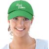 imageDALIX Embroidered Best Mom Daisy Cotton Dad Hat Women GiftKelly Green