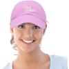imageDALIX Embroidered Best Mom Daisy Cotton Dad Hat Women GiftLight Pink
