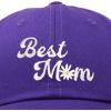 imageDALIX Embroidered Best Mom Daisy Cotton Dad Hat Women GiftPurple