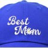 imageDALIX Embroidered Best Mom Daisy Cotton Dad Hat Women GiftRoyal Blue