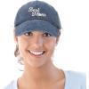 imageDALIX Embroidered Best Mom Daisy Cotton Dad Hat Women GiftWashed Navy Blue