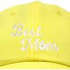 imageDALIX Embroidered Best Mom Daisy Cotton Dad Hat Women GiftYellow