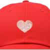 imageDALIX Embroidered Paws Mom Cotton Dad Hat Women GiftRed