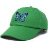imageDALIX Exotic Blue Butterfly Hat Womens Gift Embroidered Girls CapKelly Green
