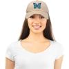 imageDALIX Exotic Blue Butterfly Hat Womens Gift Embroidered Girls CapKhaki