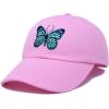 imageDALIX Exotic Blue Butterfly Hat Womens Gift Embroidered Girls CapLight Pink
