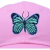 imageDALIX Exotic Blue Butterfly Hat Womens Gift Embroidered Girls CapLight Pink