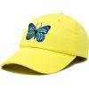 imageDALIX Exotic Blue Butterfly Hat Womens Gift Embroidered Girls CapMinion Yellow