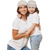 imageDALIX Mommy and Me Embroidered Hats Dad Caps Like Mother Like Daughter HatBeige