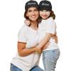 imageDALIX Mommy and Me Embroidered Hats Dad Caps Like Mother Like Daughter HatBlack