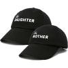 imageDALIX Mommy and Me Embroidered Hats Dad Caps Like Mother Like Daughter HatBlack