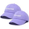 imageDALIX Mommy and Me Embroidered Hats Dad Caps Like Mother Like Daughter HatLavender