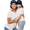 imageDALIX Mommy and Me Embroidered Hats Dad Caps Like Mother Like Daughter HatNavy Blue