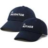 imageDALIX Mommy and Me Embroidered Hats Dad Caps Like Mother Like Daughter HatNavy Blue