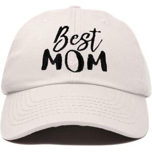imageDALIX Best Mom Baseball Cap Womens Dad Hats Adjustable Mothers Day HatBeige