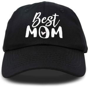 imageDALIX Best Mom Baseball Cap Womens Dad Hats Adjustable Mothers Day HatBlack