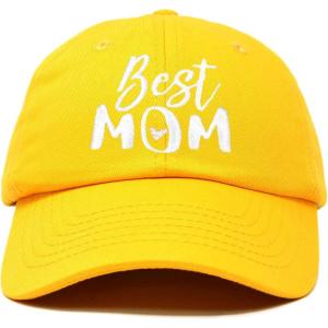 imageDALIX Best Mom Baseball Cap Womens Dad Hats Adjustable Mothers Day HatGold
