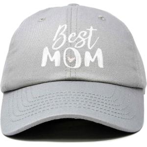 imageDALIX Best Mom Baseball Cap Womens Dad Hats Adjustable Mothers Day HatGray