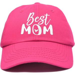 imageDALIX Best Mom Baseball Cap Womens Dad Hats Adjustable Mothers Day HatHot Pink