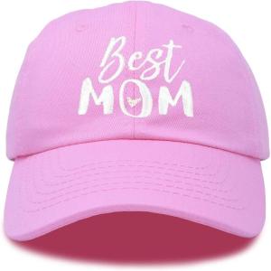 imageDALIX Best Mom Baseball Cap Womens Dad Hats Adjustable Mothers Day HatLight Pink