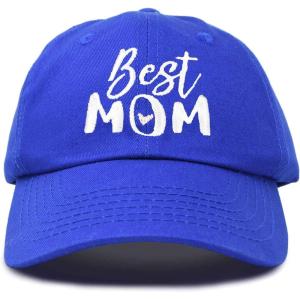 imageDALIX Best Mom Baseball Cap Womens Dad Hats Adjustable Mothers Day HatRoyal Blue