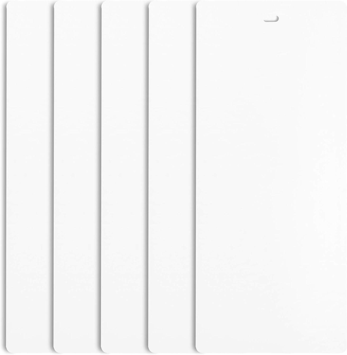 Dalix PVC Doghe Di Ricambio Per Tende Verticali - Bianco Sporco 82.5'' (209,6 Cm) - Liscio Curvo