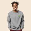 imageDALIX Alien Embroidered Fleece Crewneck Long Sleeve Sweatshirt MensAthletic Heather