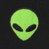 imageDALIX Alien Embroidered Fleece Crewneck Long Sleeve Sweatshirt MensBlack