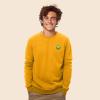 imageDALIX Alien Embroidered Fleece Crewneck Long Sleeve Sweatshirt MensGold