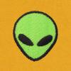 imageDALIX Alien Embroidered Fleece Crewneck Long Sleeve Sweatshirt MensGold