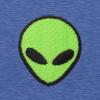 imageDALIX Alien Embroidered Fleece Crewneck Long Sleeve Sweatshirt MensHeather True Royal