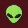 imageDALIX Alien Embroidered Fleece Crewneck Long Sleeve Sweatshirt MensMaroon