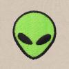 imageDALIX Alien Embroidered Fleece Crewneck Long Sleeve Sweatshirt MensNatural